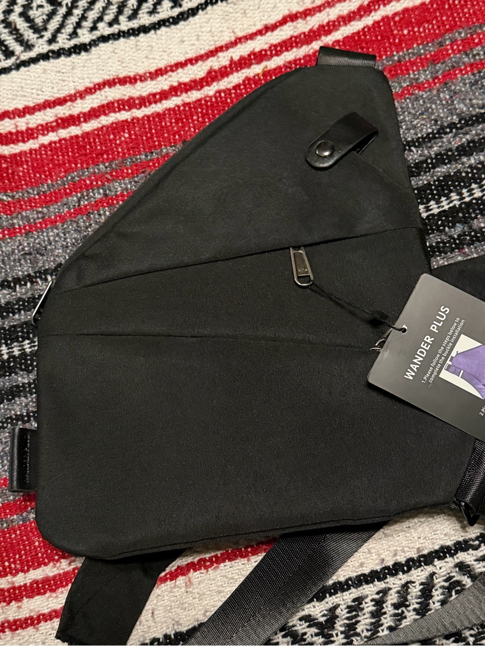 Outdoor Sling Bag, in Black